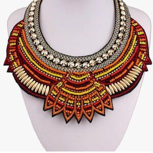 Boho Tassel Coin Necklace – Vintage Glamour with Tribal …